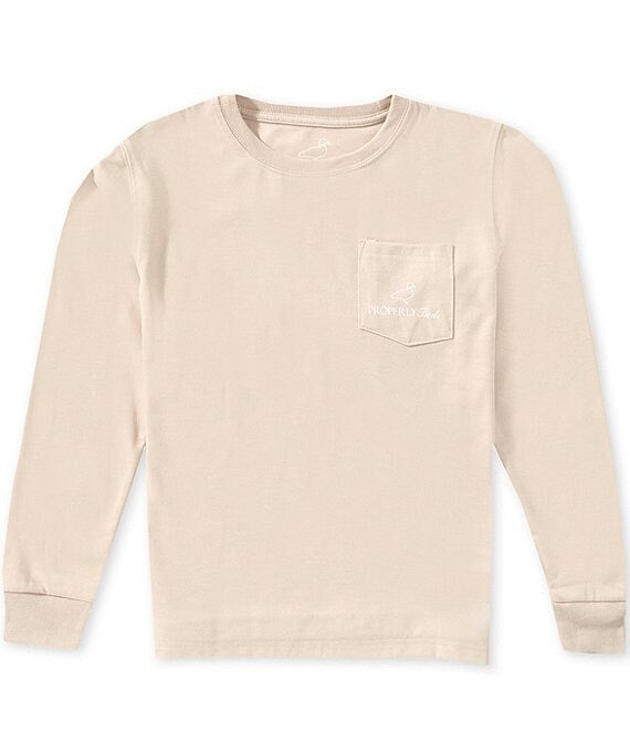 Properly Tied Boys Trail Tradition Long Sleeve, Linen