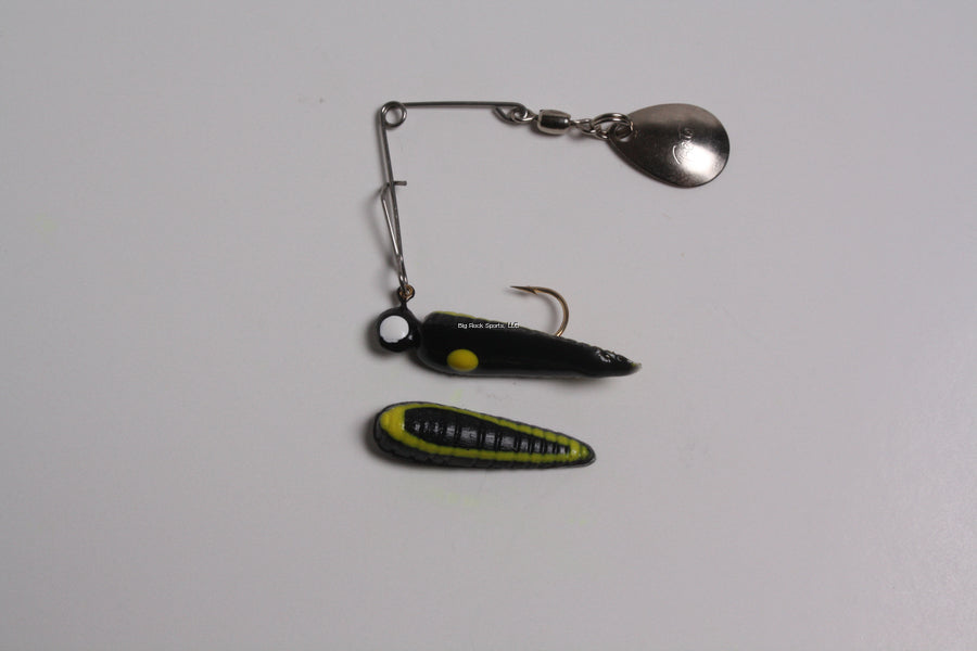 betts spin fishing lures FISHING BETTS SPIN BLACK AND YELLOW 1/32 – Covey's