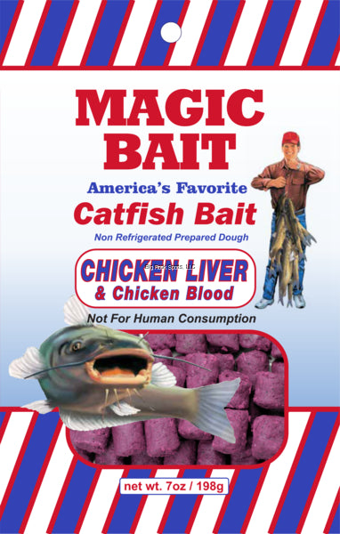 Magic Bait 42-12-7 Liver & Chicken Dough Bait, 7oz Bag