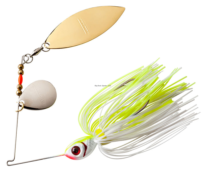 Booyah BYBT12616 Tandem Blade Spinnerbait, 1/2 oz, White Chartreuse