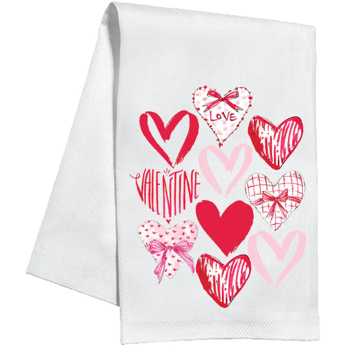 Multi Hearts Kitchen Towel