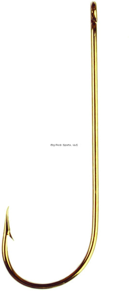 Eagle Claw 214ELAH-4 Aberdeen Hook, Size 4, Extra Light Wire, Non-Offset, Ringed Eye, Bronze, 10 per Pack