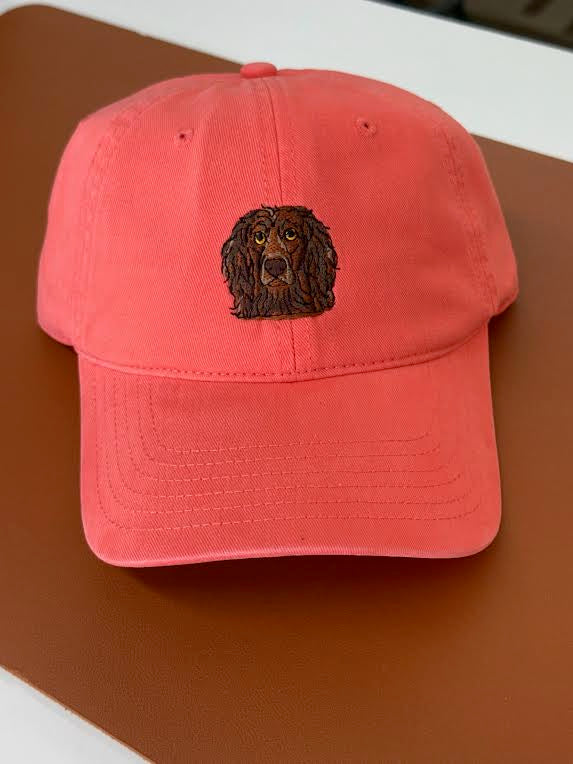 Covey's Logo Hat, Solid Coral