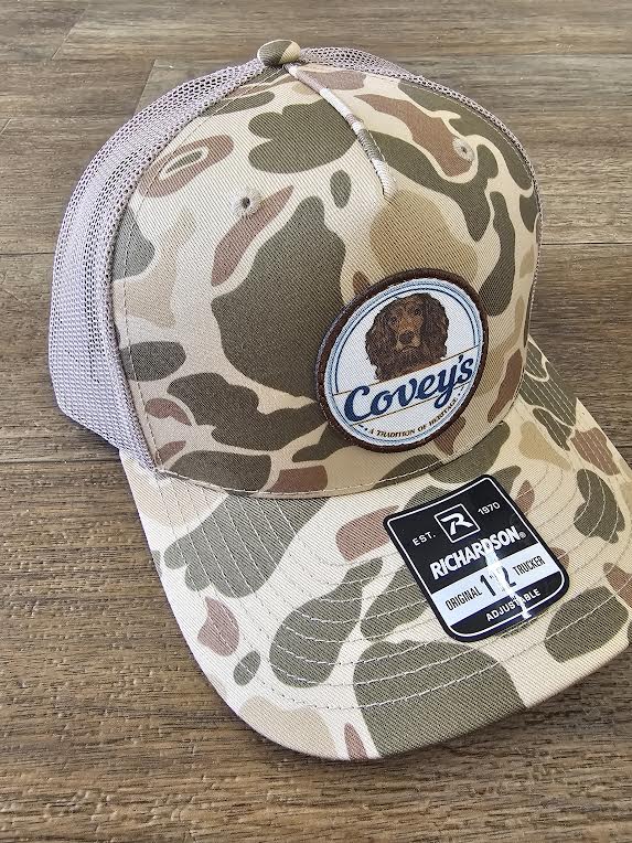 Covey's Logo Patch Hat Harvest Duck Camo/ Light Tan