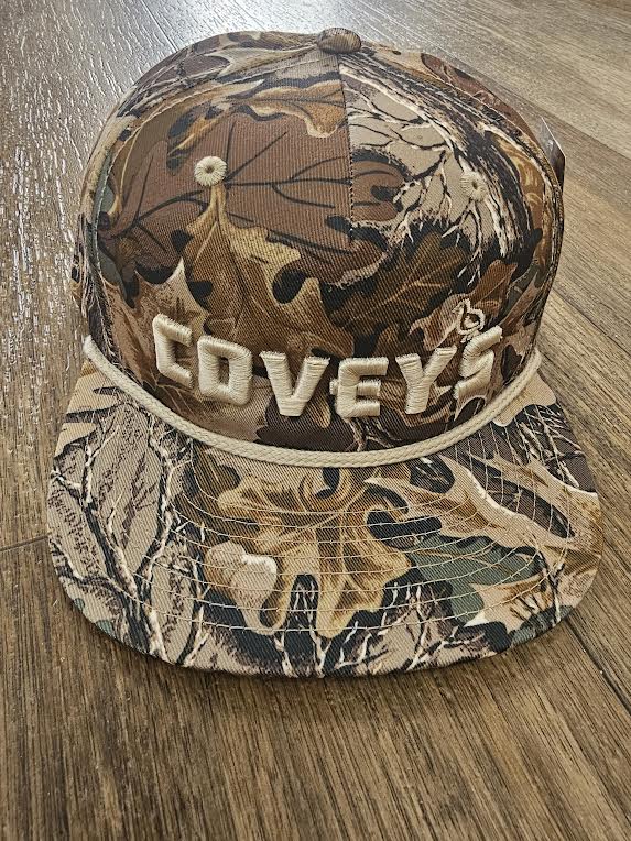 Covey's Logo Hat, Realtree Advantage with Khaki Rope