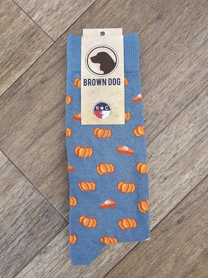 Brown Dog Hosiery Pumpkin Pie, Bluestone