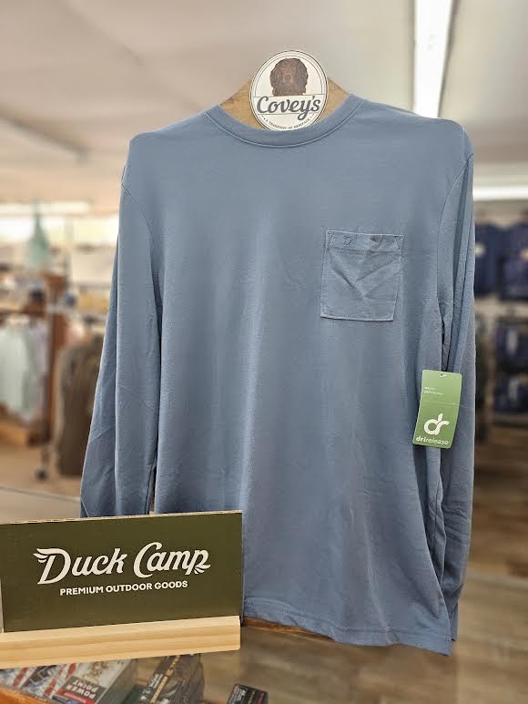 Duck Camp Men's Essential Drirelease Crew, Bering Sea