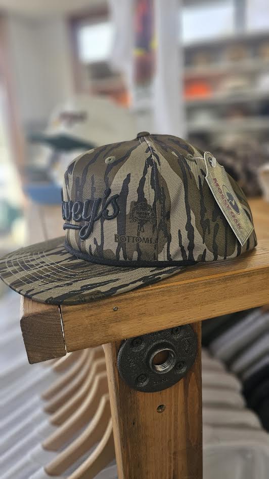 Covey's Logo Hat, Mossy Oak Bottomland w/ Black Rope