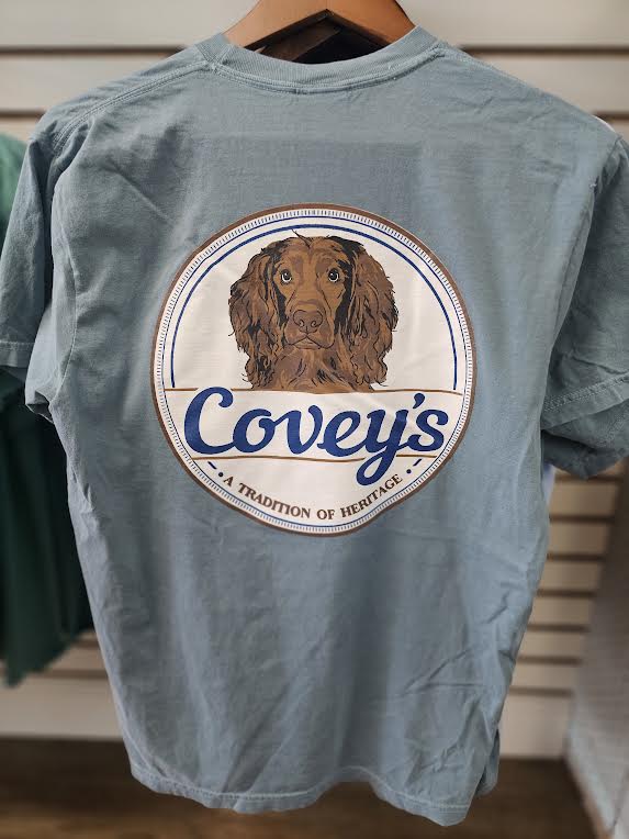 Covey's Pocket T-Shirt, Coastal Blue