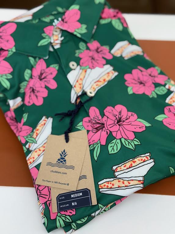 Chubbiest Performance Polo The Pimento Cheese / Azalea Print