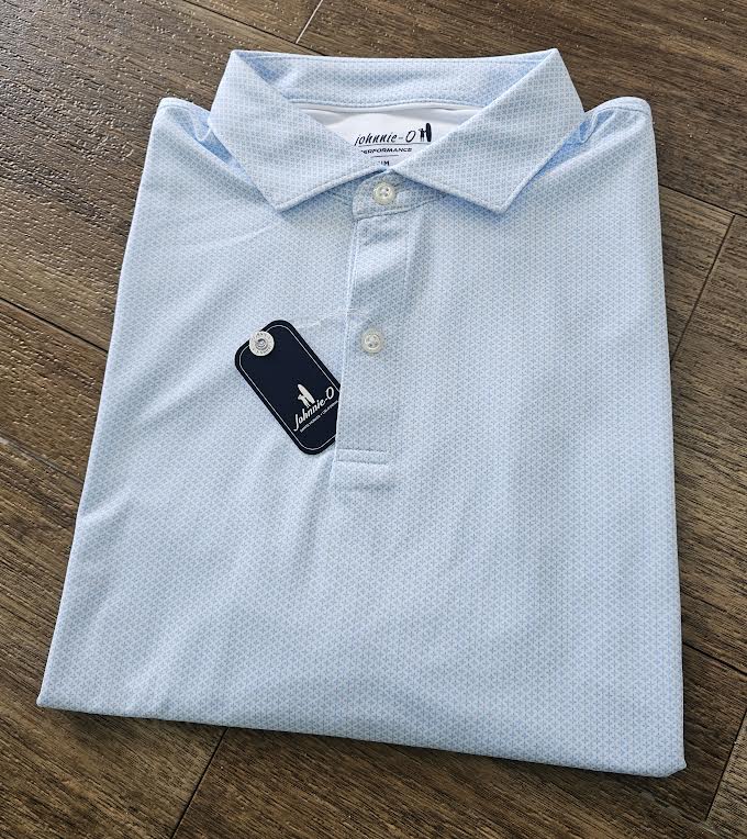 johnnie-O Performance Jersey Polo- Teo, Maliblu