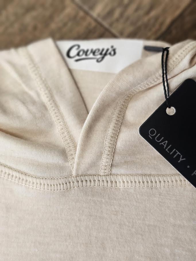 Covey's Lightweight Hoodie, Oatmeal Heather