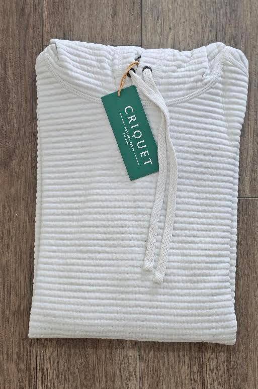 Criquet Quilted Hoodie, Natural