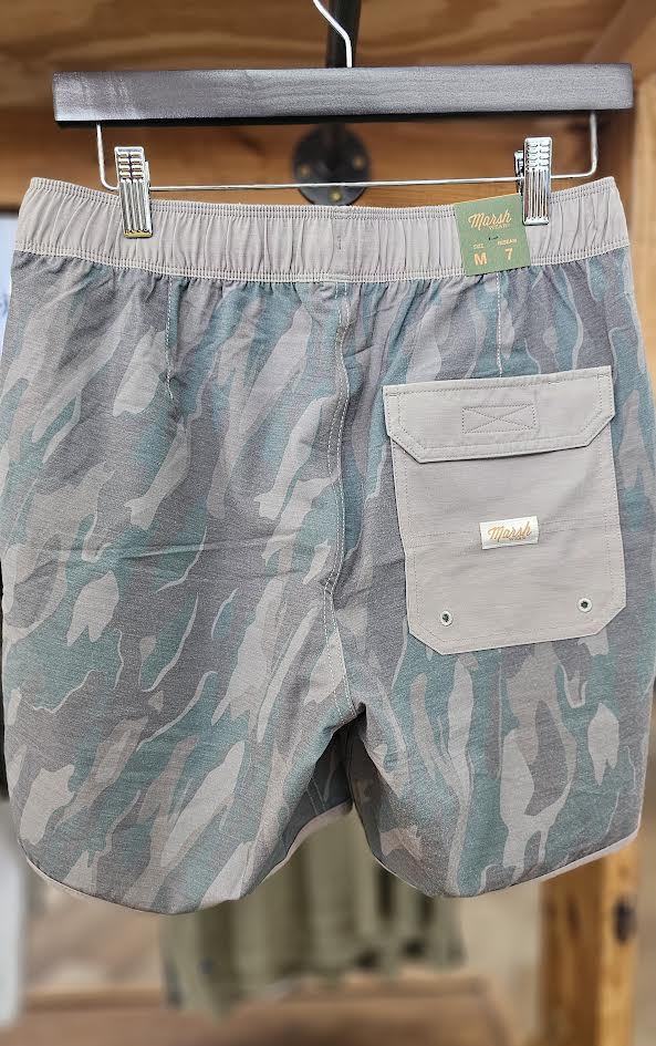 Marsh Wear SurfStride Shorts, Thyme Lowland Camo