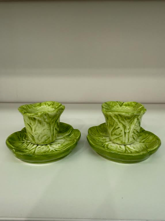 Transpac Dol Cabbage C/H Set of 2 Easter Home Décor