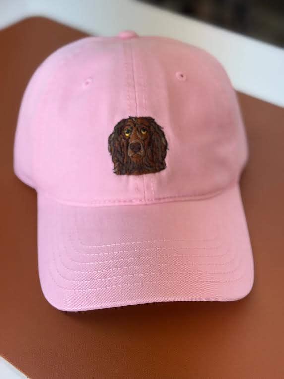 Covey's Logo Hat, Solid Pink