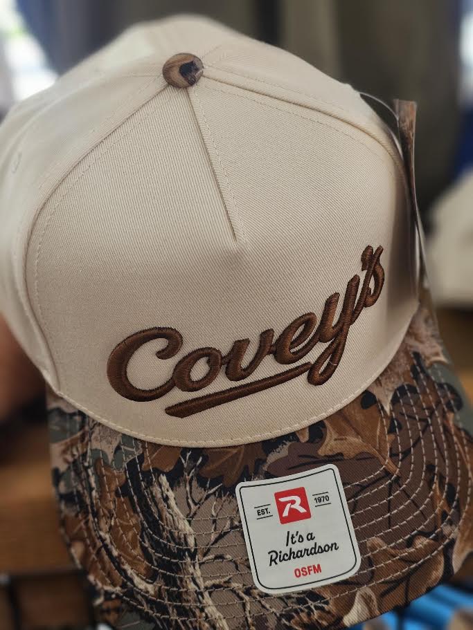 Covey's Logo Hat, Combination Cream/ Realtree Advantage