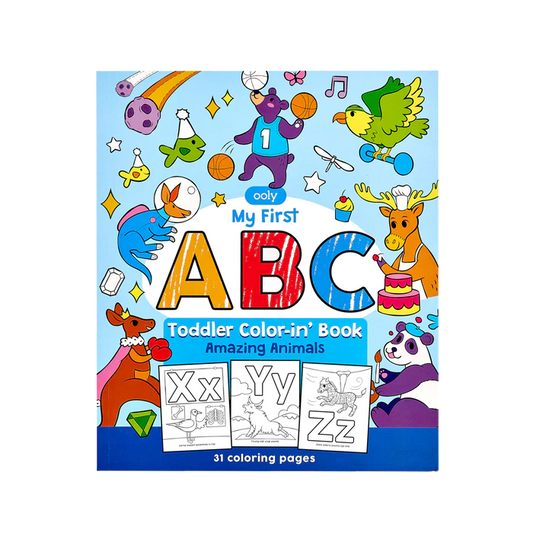 OOLY ABC: Amazing Animals Toddler Coloring Book