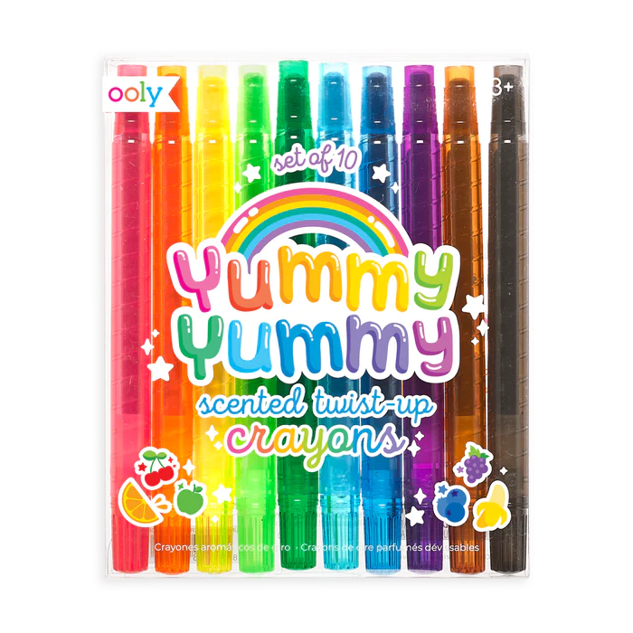 OOLY Yummy Yummy Scented Twist-Up Crayons - Set of 10