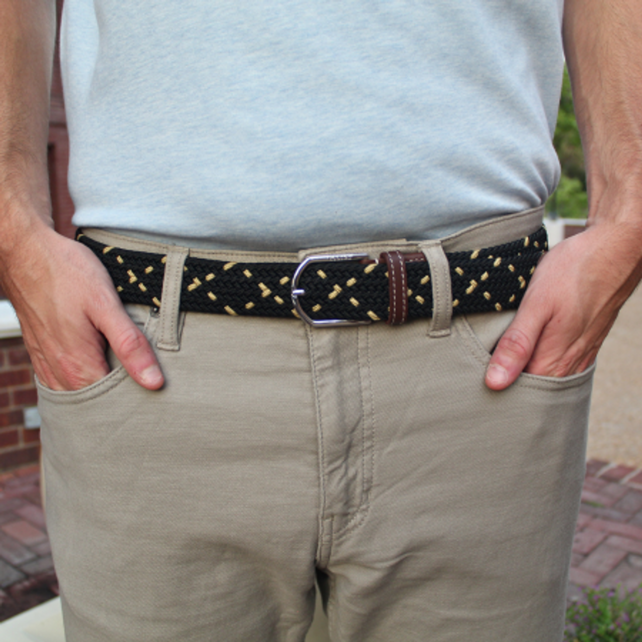 Roostas The Parish Woven Elastic Stretch Belt