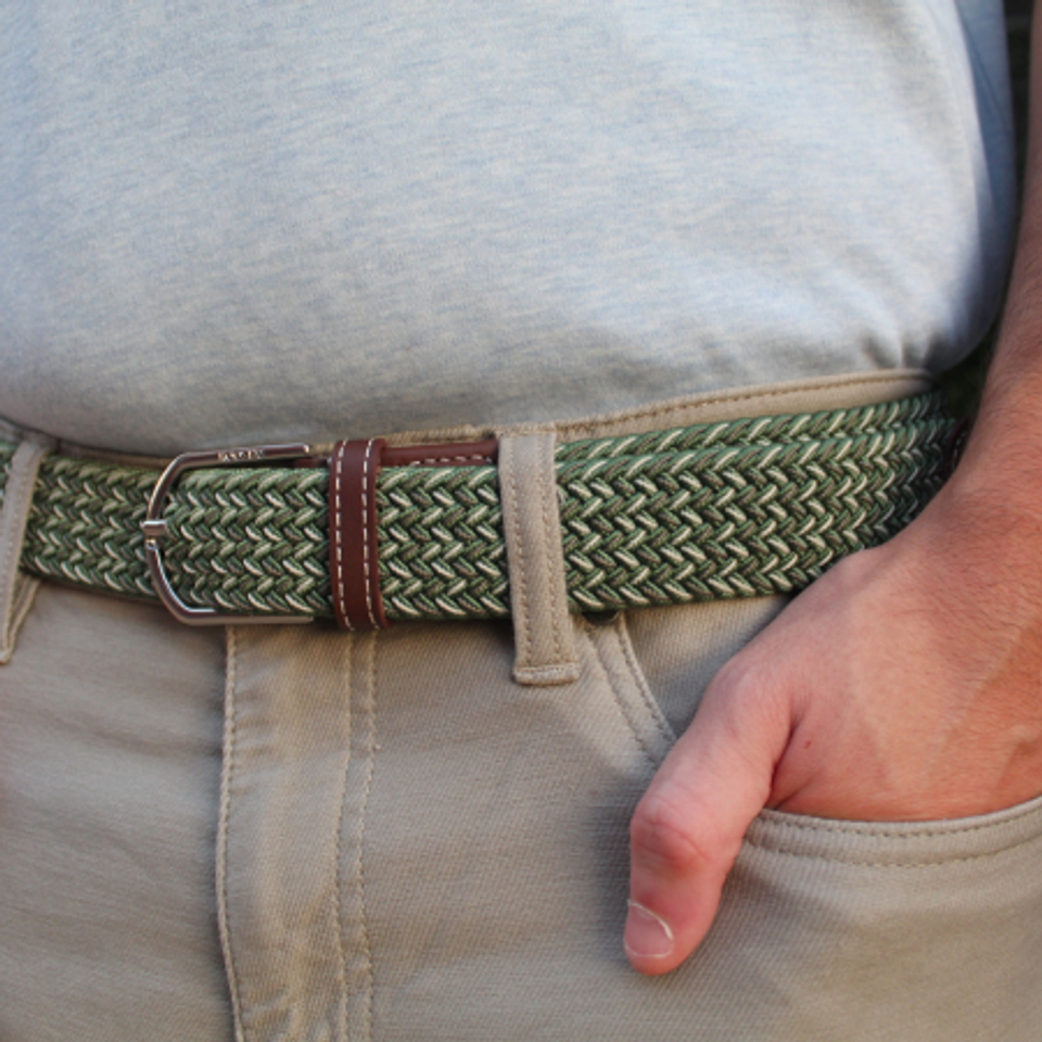 Roostas The Remington Woven Elastic Stretch Belt