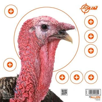 EZ Aim Four Color Turkey Patterning Paper Target, 12" Square, 6-Pack