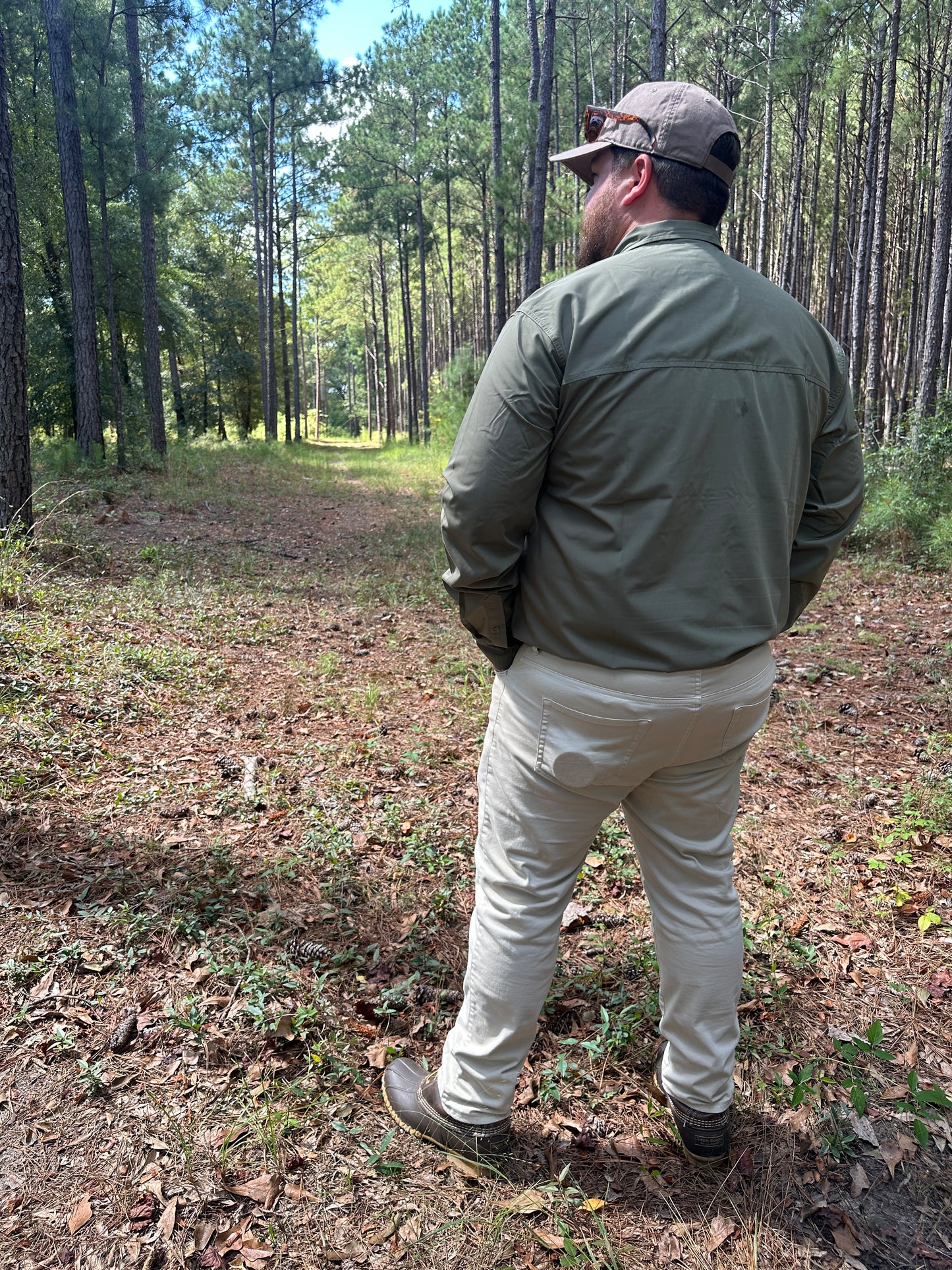 The Sporting Gent Airetex Rise Shirt (Dusty Olive)