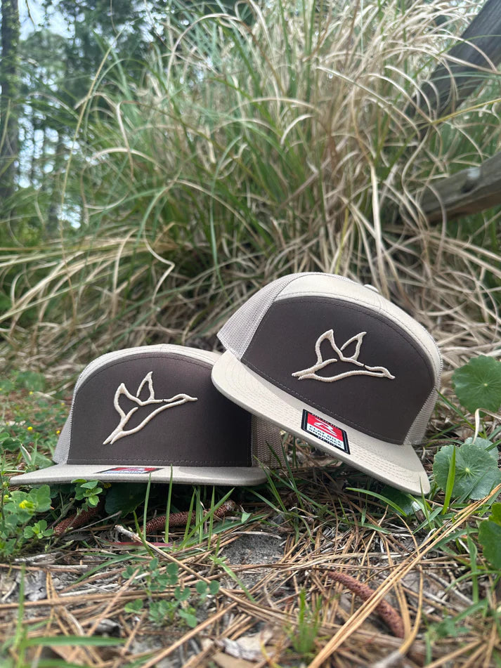 Combat Waterfowl 7 Panel Khaki/Coffee Hat
