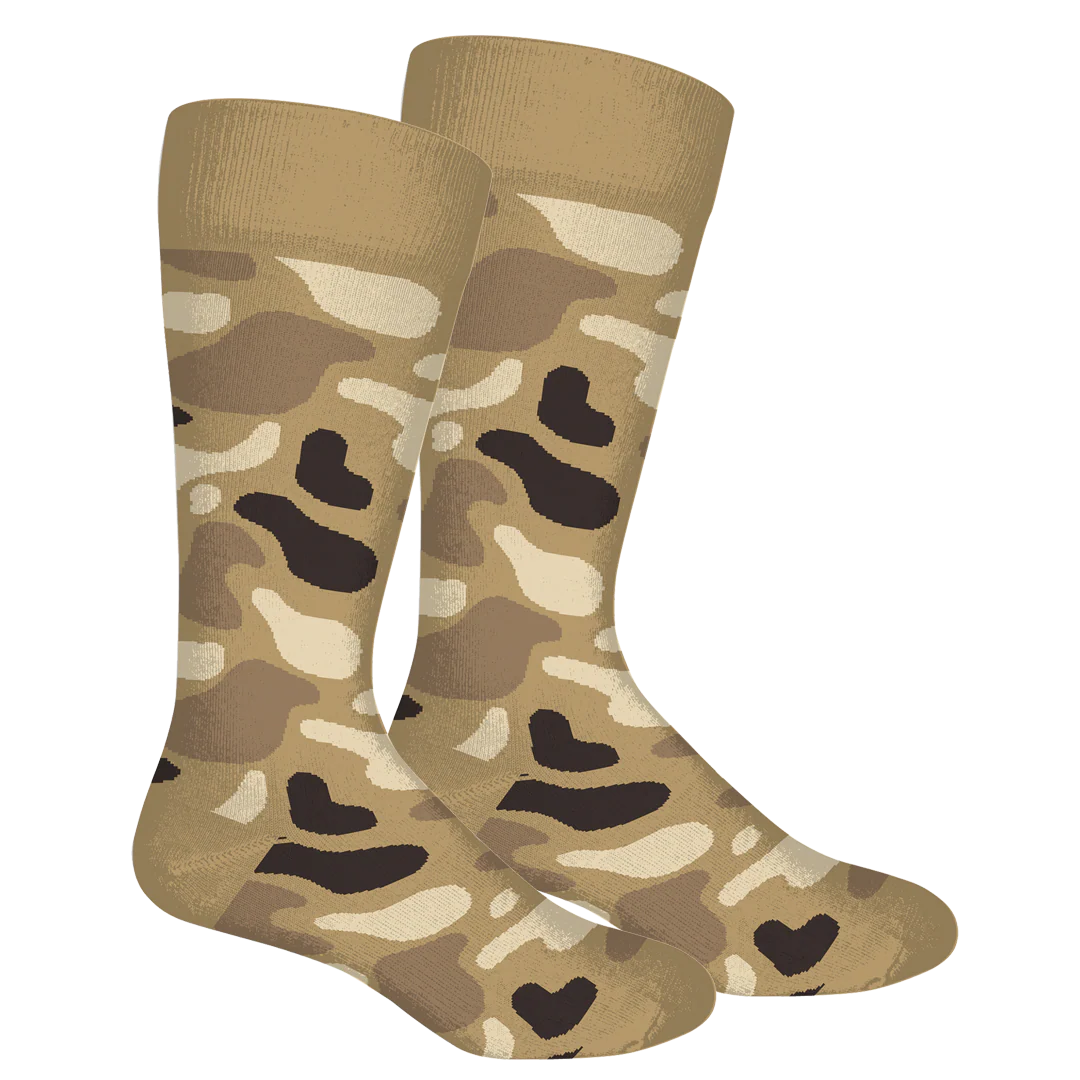 Brown Dog Hosiery Old School Camo, Khaki