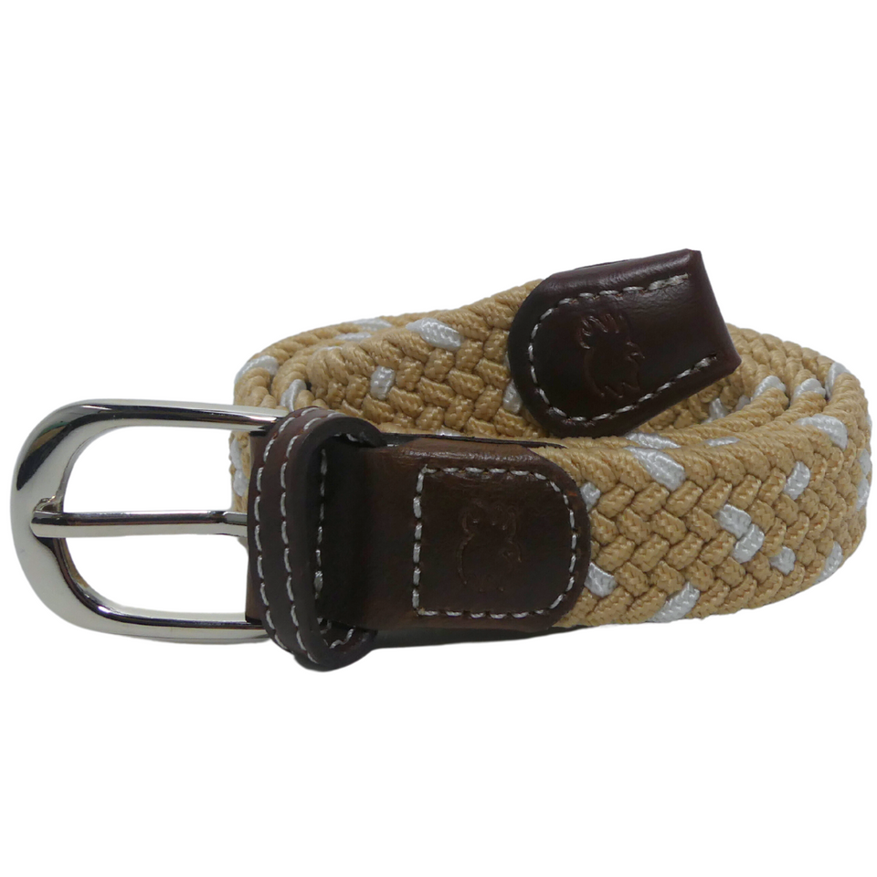 Roostas The Lil' Monterey Kid's Herringbone Woven Stretch Belt