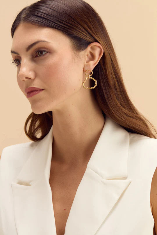 BRACKISH ANSONBOROUGH GOLD PLATED DROP EARRING