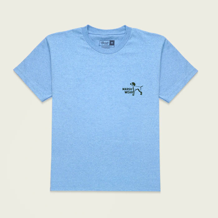 Marsh Wear Youth Field SS T-Shirt, Light Blue Heather