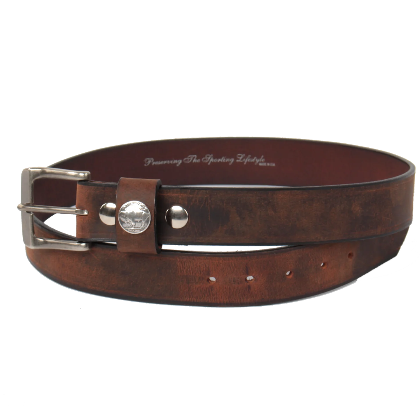 Over Under American Heritage Bison Belt