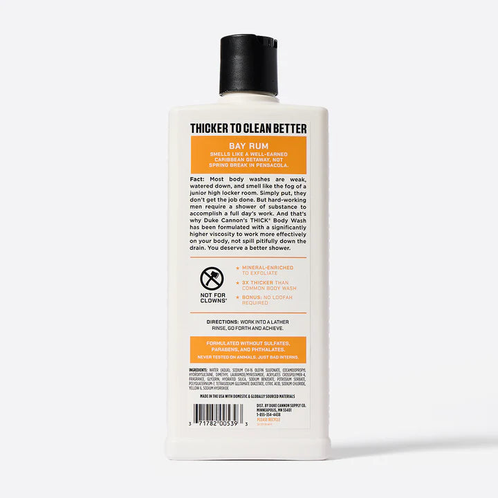 Duke Cannon Bay Rum THICK Body Wash