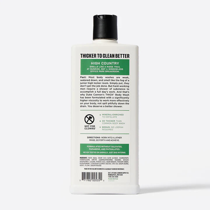 Duke Cannon High Country THICK Body Wash