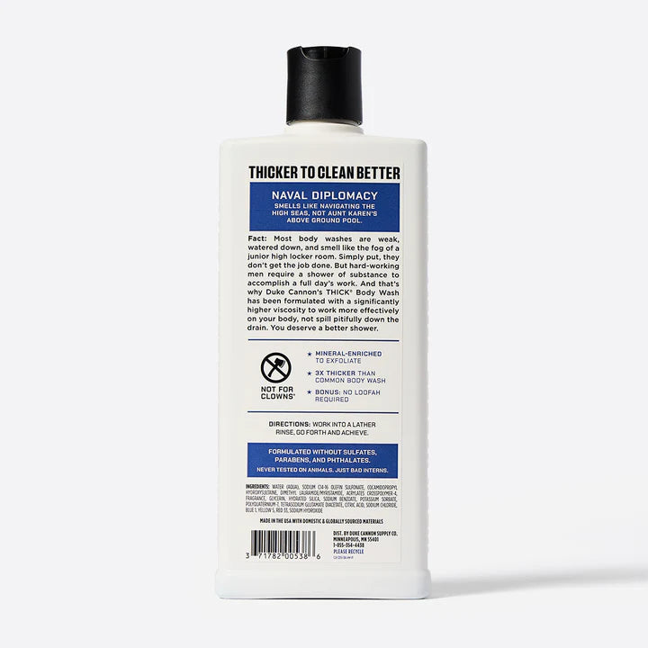 Duke Cannon Naval Diplomacy THICK Body Wash