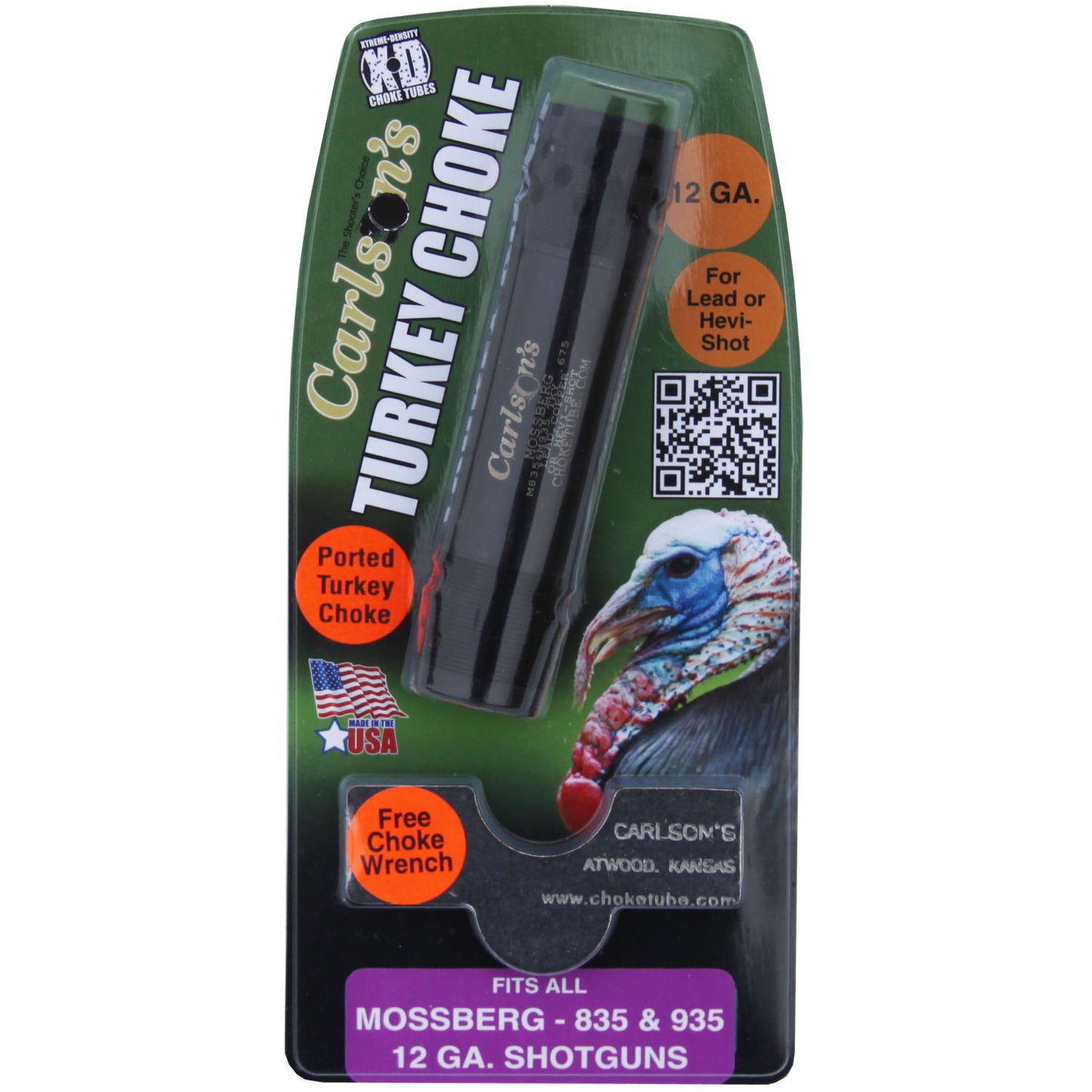 Carlson's 70010 Mossberg M835/M935 Ported Turkey Choke Tube, 12 GA, Turkey .675