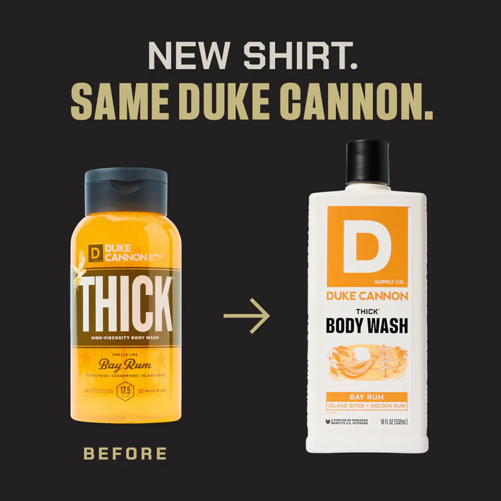 Duke Cannon Bay Rum THICK Body Wash