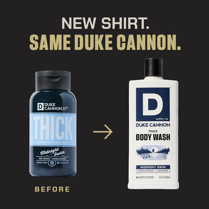 Duke Cannon Midnight Swim THICK Body Wash