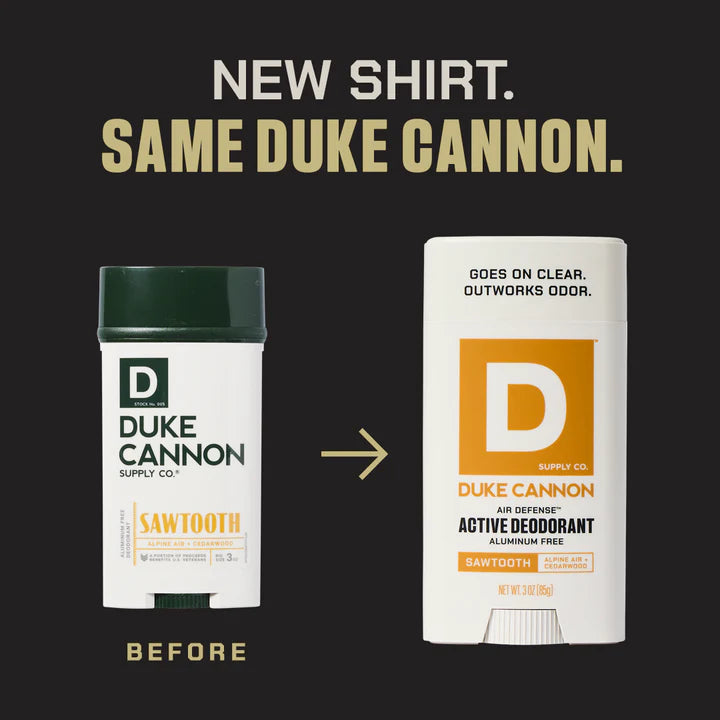 Duke Cannon Sawtooth Air Defense Active Deodorant Aluminum Free