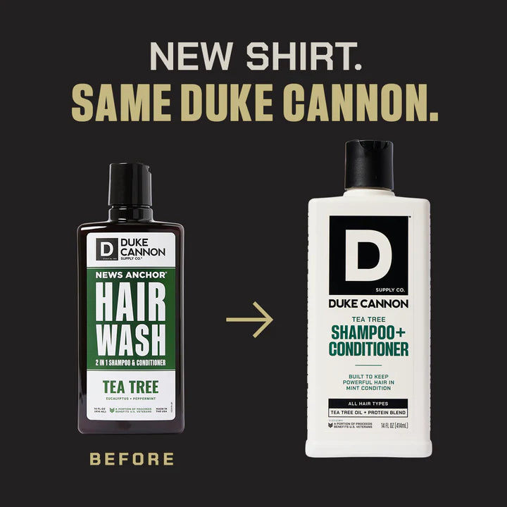 Duke Cannon Tea Tree Shampoo + Conditioner