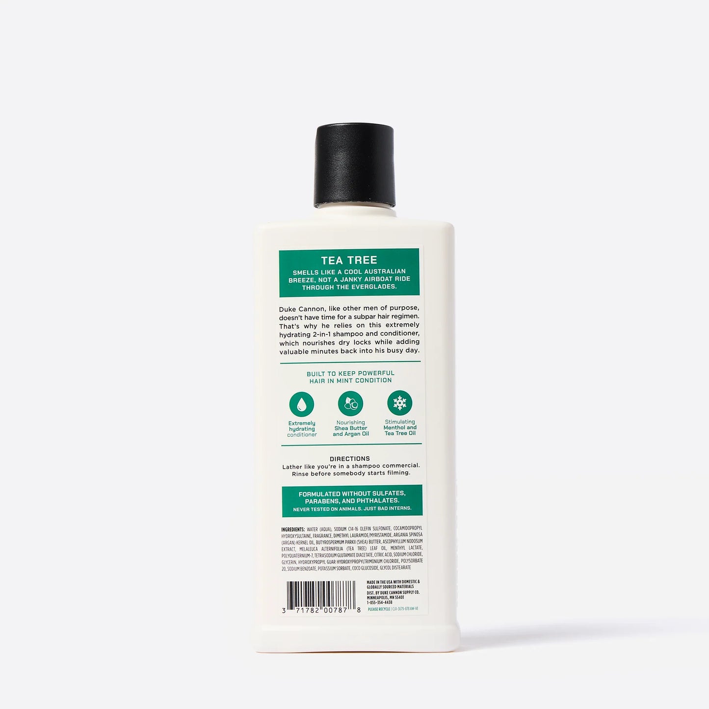 Duke Cannon Tea Tree Shampoo + Conditioner