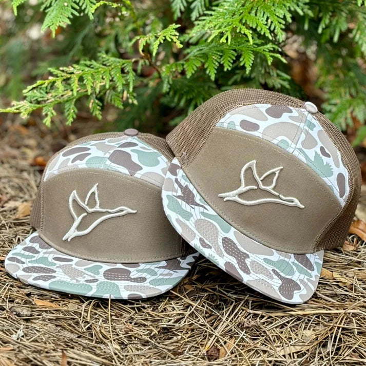 Combat Waterfowl Front Lines 7 Panel Hat | Icon | Diyala Camo