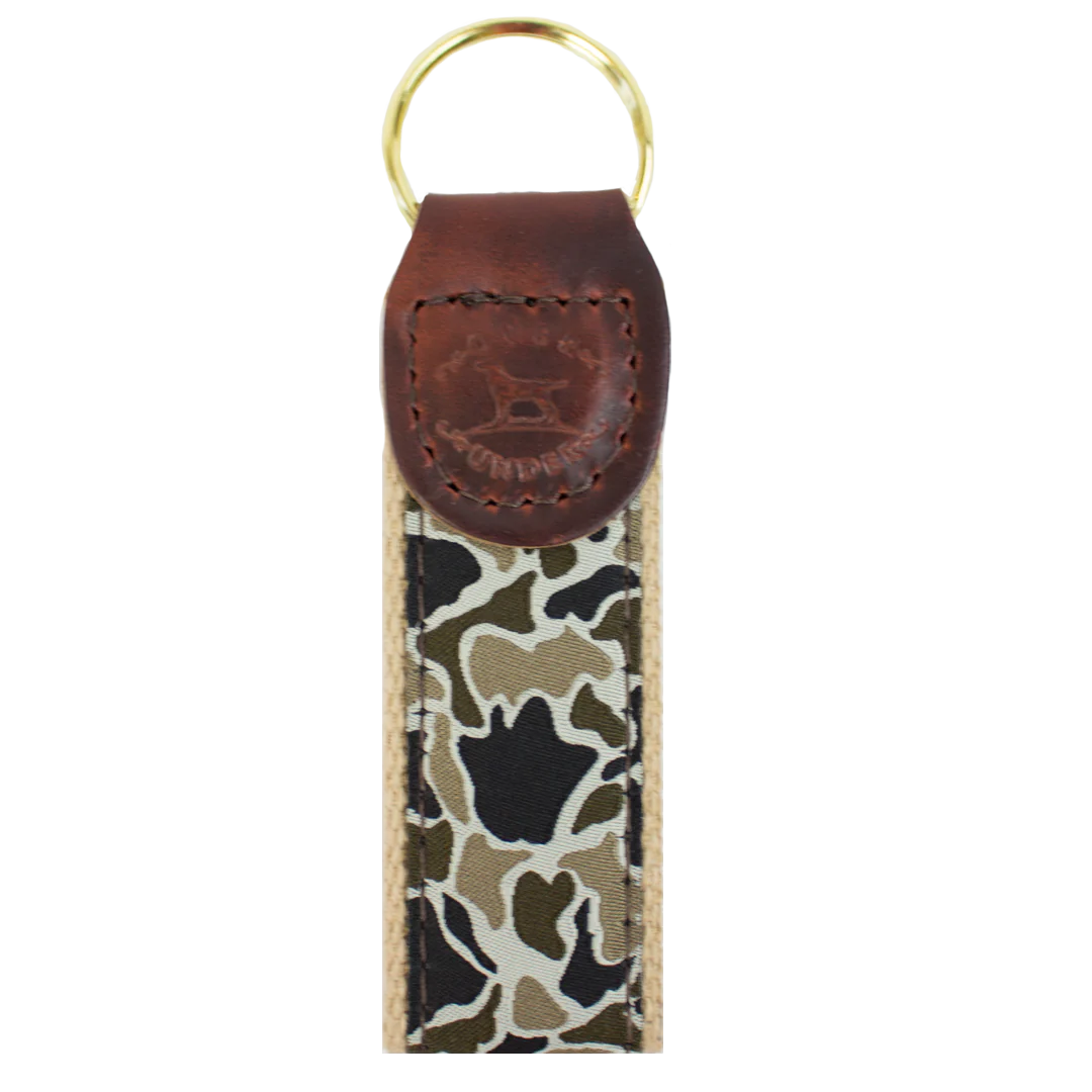 Over Under Ribbon Key Fob- Duck camo