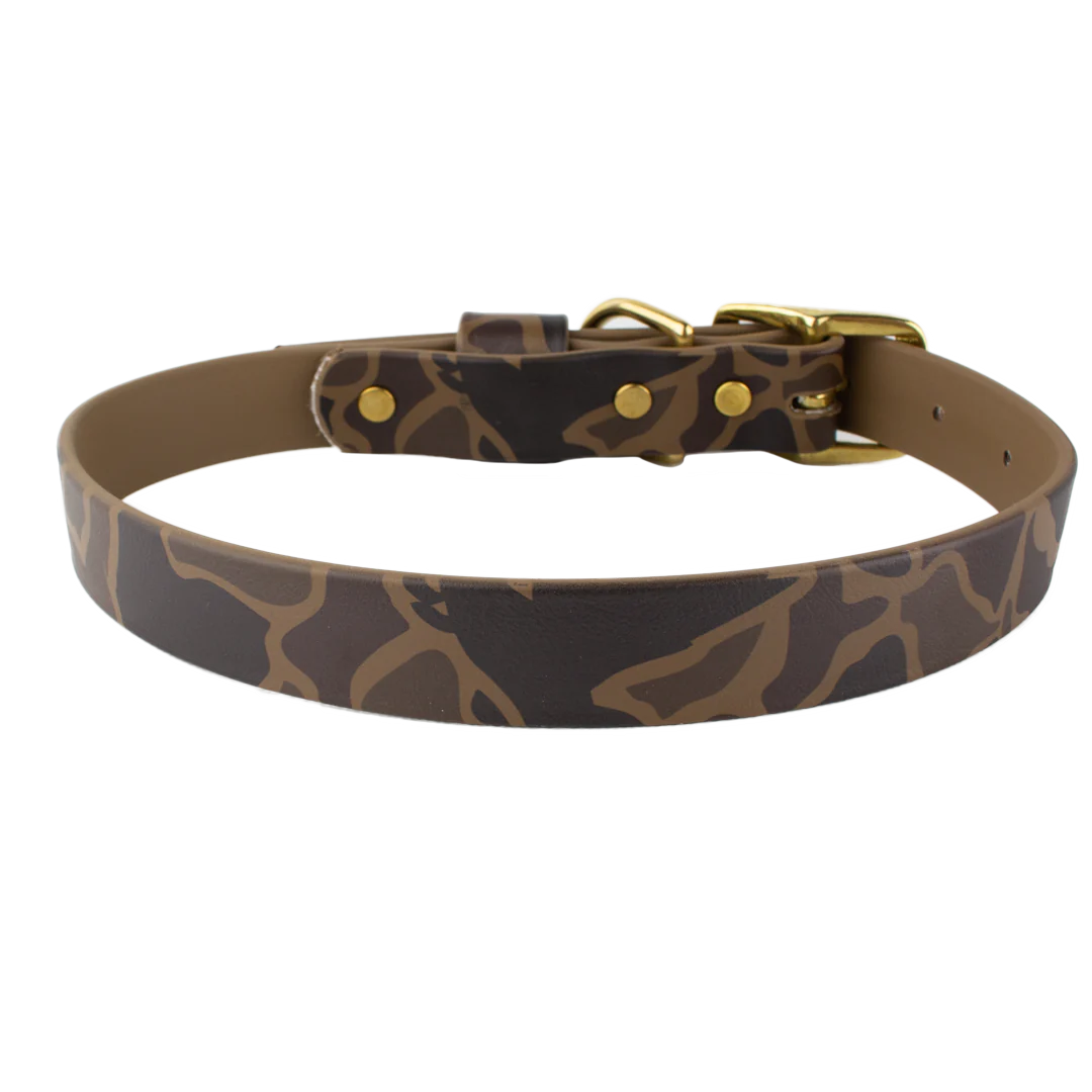 Over Under Water Dog Collar Duck Camo