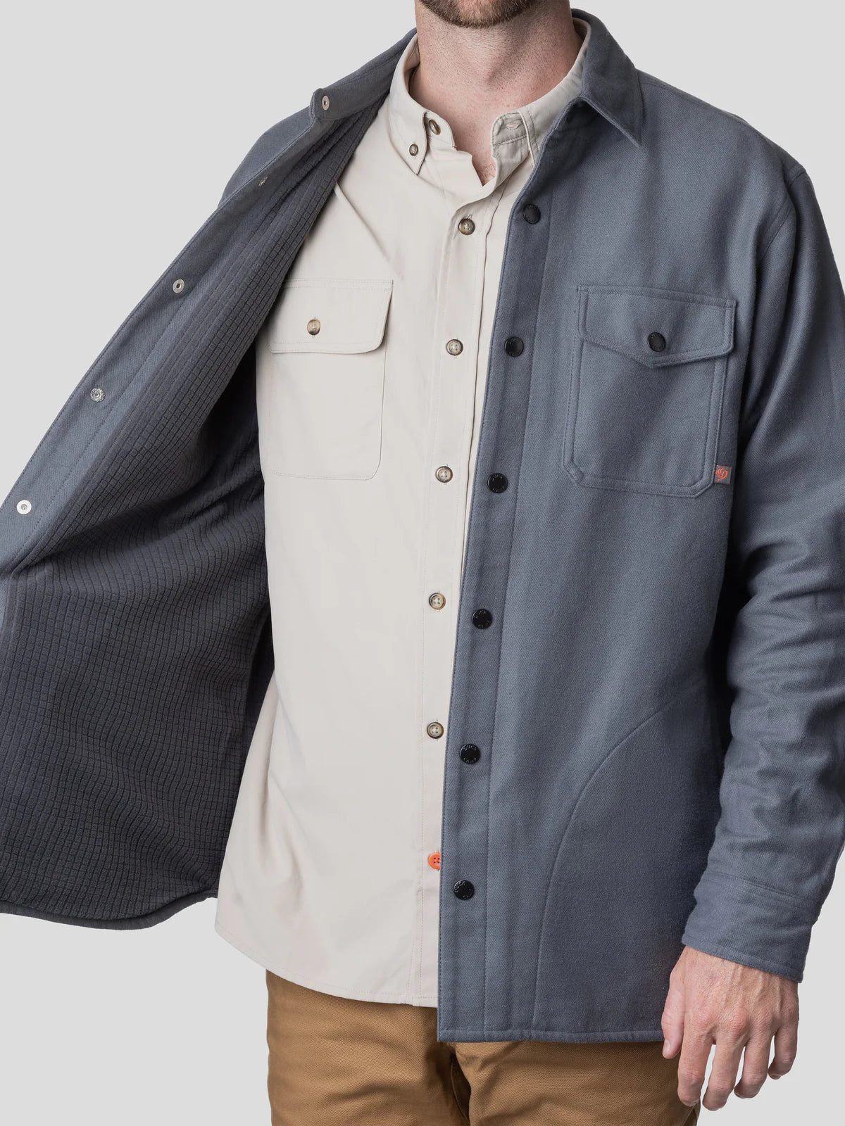 Duck Camp Campfire Shacket Charcoal