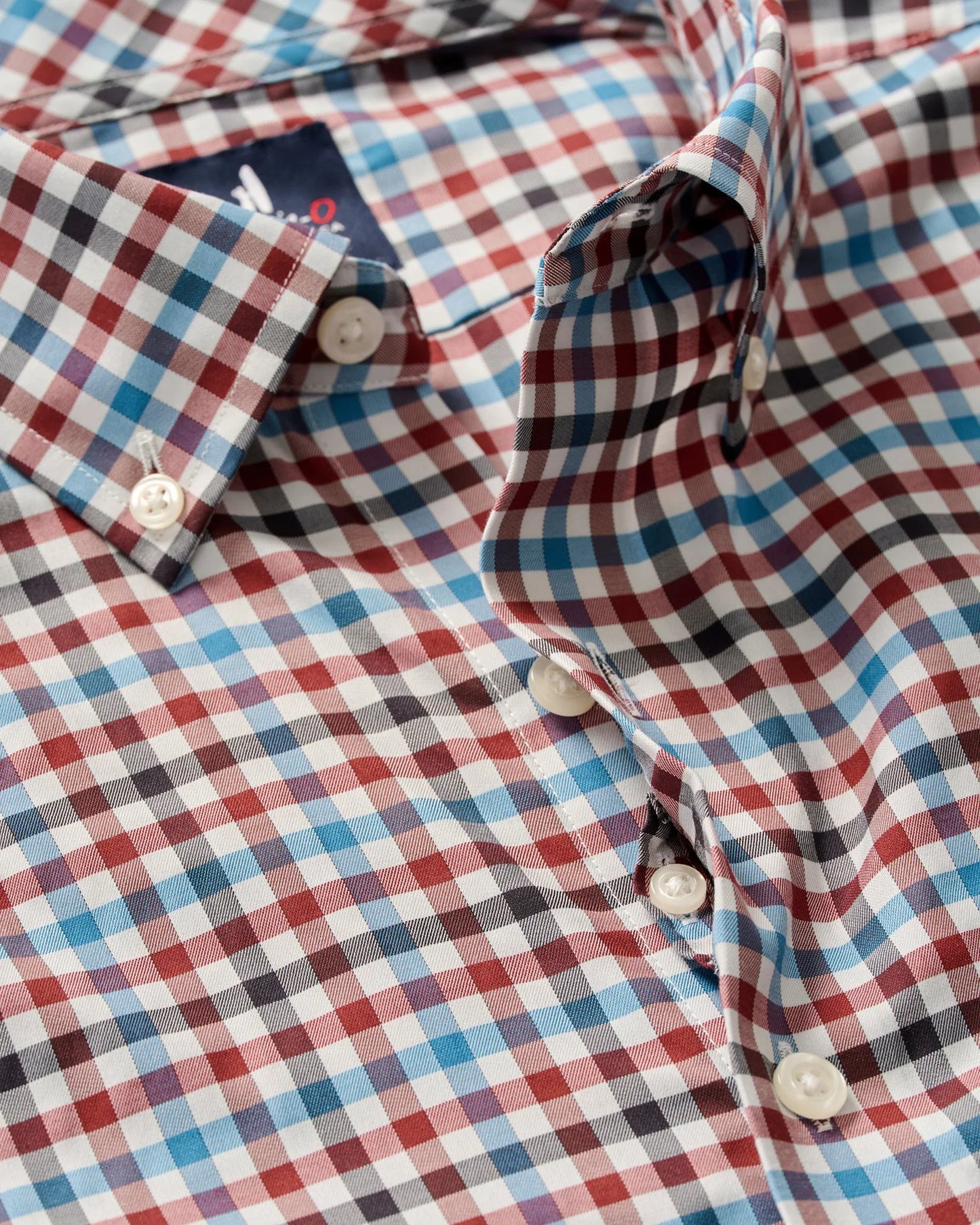 johnnie-O Featherweight Performance Button Down Shirt - Hartwick, Malibu Red