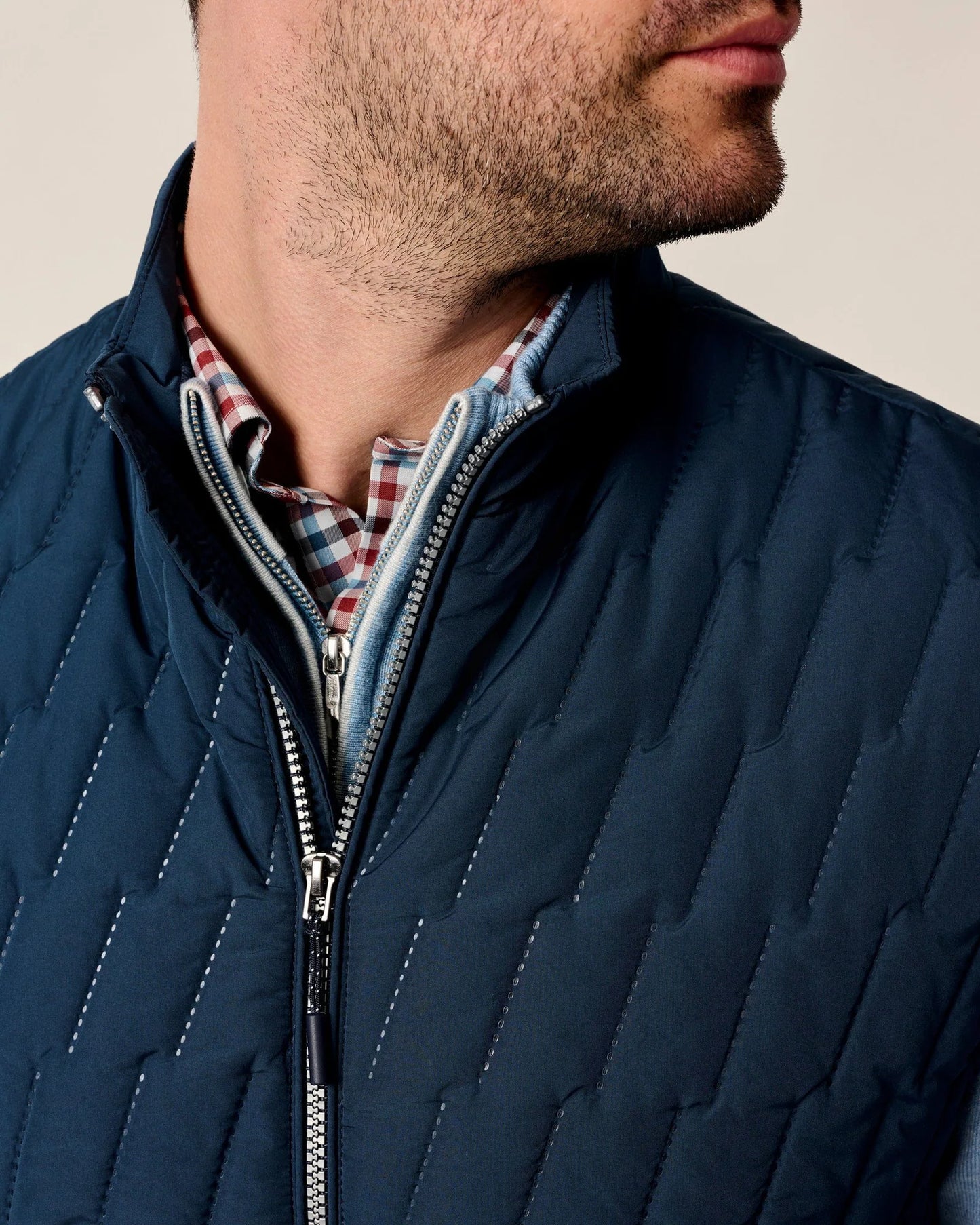 johnnie-O Belfry Quilted Puffer Vest, Space