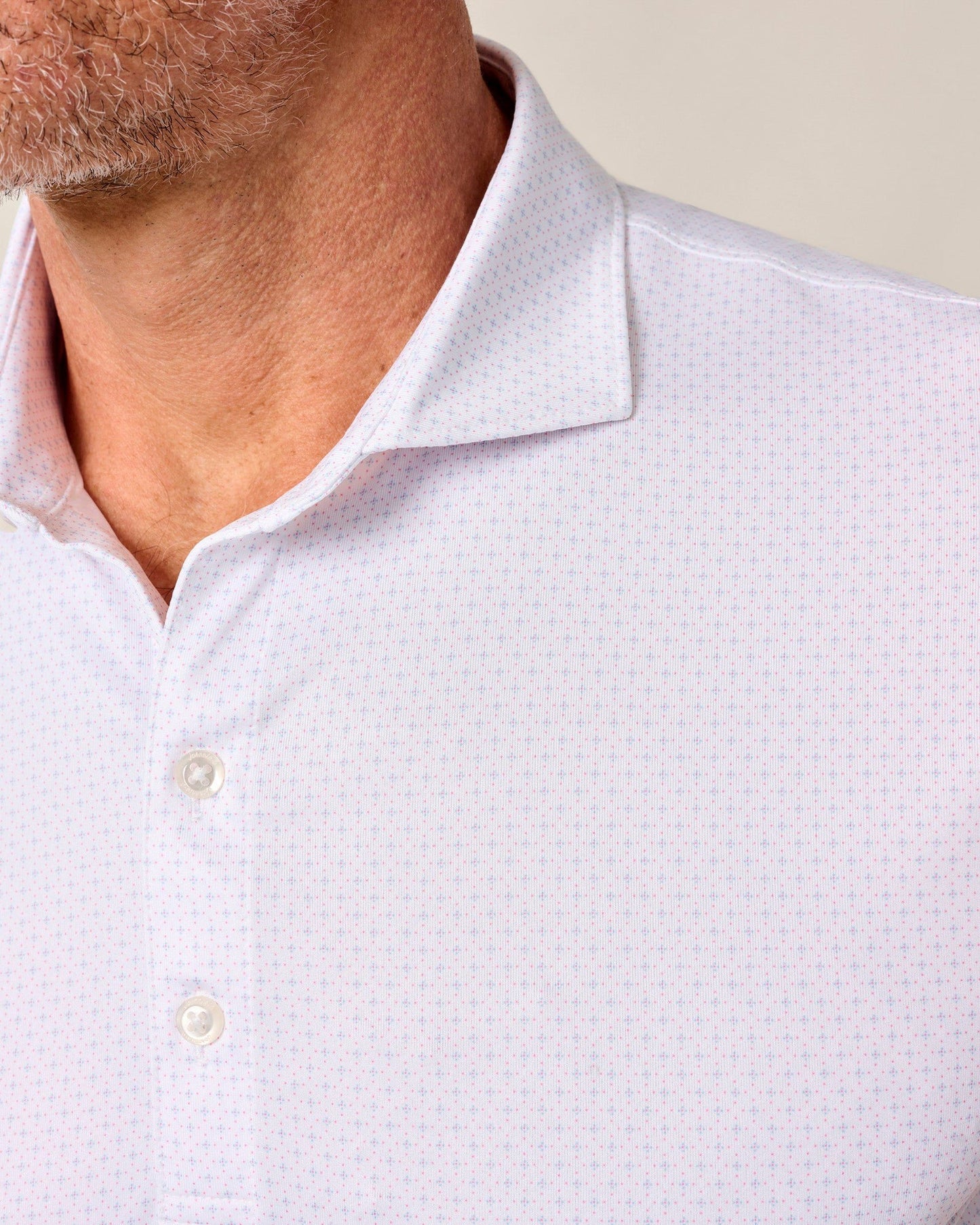 johnnie-O Performance Jersey Polo - Pete, White