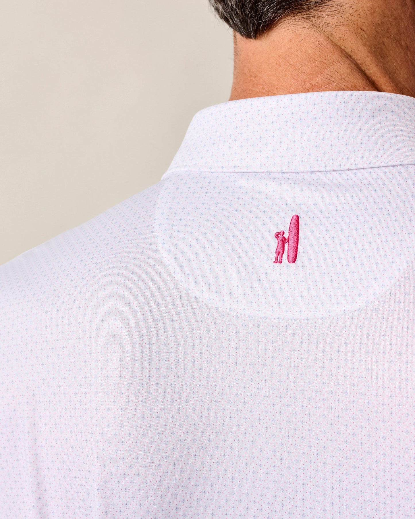 johnnie-O Performance Jersey Polo - Pete, White